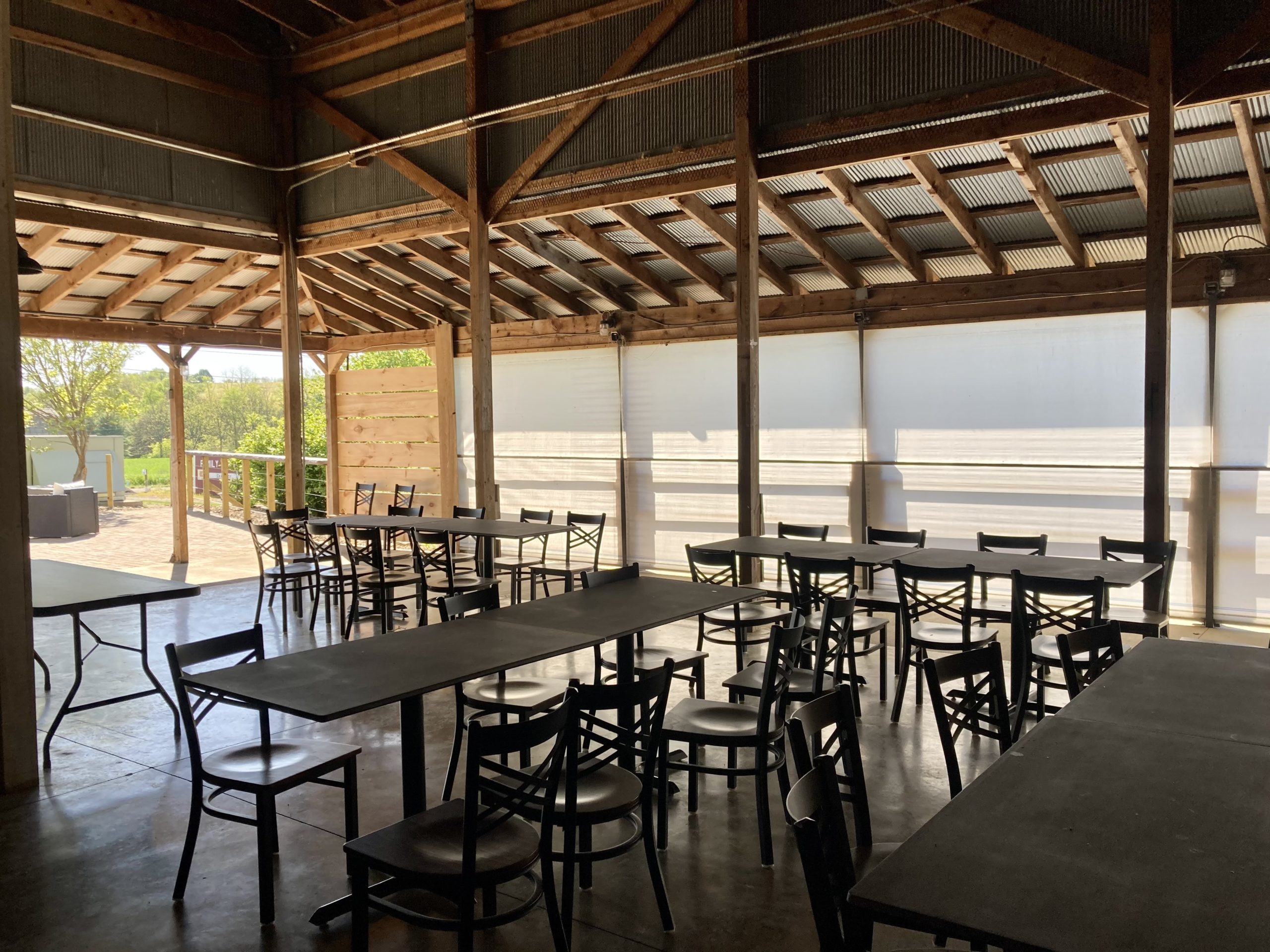 Outside dining area